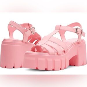 MADDEN GIRL GALEXIA PINK Platform Sandals NEW sz6